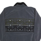 HS Fleece Mens Pullover Jacket Grey 90s L