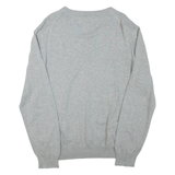 TOMMY HILFIGER Mens Jumper Grey Tight Knit L