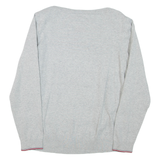 TOMMY HILFIGER Womens Jumper Grey Tight Knit L