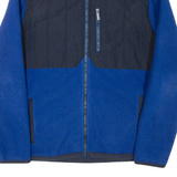 CALVIN KLEIN Mens Fleece Blue High Neck L