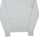 HILFIGER DENIM Mens Jumper Grey V-Neck Tight Knit M