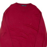 NAUTICA Mens Jumper Red Tight Knit XL