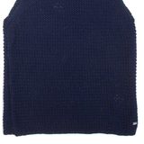 TOMMY HILFIGER Womens Jumper Blue Chunky Knit Sleeveless XS