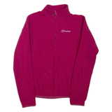 BERGHAUS Womens Fleece Purple 1/4 Zip UK 10