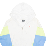 CHAMPION Mesh Lined Womens Anorak Jacket White Nylon Hooded M