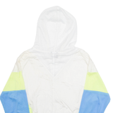 CHAMPION Mesh Lined Womens Anorak Jacket White Nylon Hooded M