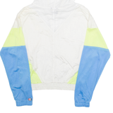 CHAMPION Mesh Lined Womens Anorak Jacket White Nylon Hooded M
