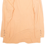 GENESY Womens Blazer Jacket Orange Wool M
