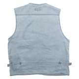 EASTERN COLLEGE Mens Gilet Blue 2XL