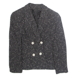 Womens Blazer Jacket Black Check M