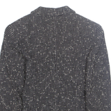 Womens Blazer Jacket Black Check M