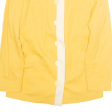 ELECTRE Womens Blazer Jacket Yellow Wool L