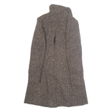 DKNY Womens Overcoat Jacket Brown Wool M