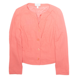 COLLECTION Womens Blazer Jacket Pink S