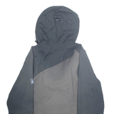 JACK WOLFSKIN Mesh Lined Womens Rain Jacket Grey Hooded M