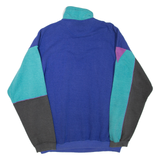 Baseball Mens Sweatshirt Blue 1/4 Zip USA L