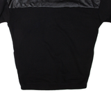 ADIDAS Short Sleeve Womens Sweatshirt Black Crew Neck UK 16