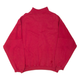 FEEL THE ENERGY Mens Sweatshirt Red 1/4 Zip L