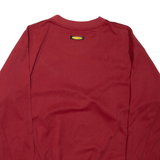 Mens Sweatshirt Red Crew Neck L