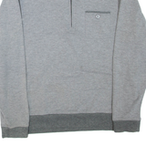 PEBBLE BEACH Mens Sweatshirt Grey 1/4 Zip XL