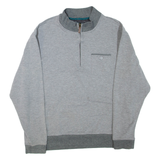 PEBBLE BEACH Mens Sweatshirt Grey 1/4 Zip XL