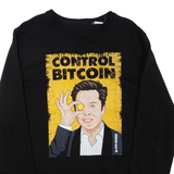 Elon Musk Mens Sweatshirt Black Crew Neck M