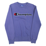 CHAMPION Womens Sweatshirt Purple Crew Neck XS