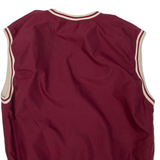 NES Golf Sleeveless Mens Sweatshirt Maroon Crew Neck M