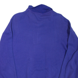 SKIMY Mens Sweatshirt Purple 1/4 Zip XL