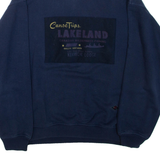Mens Sweatshirt Blue 1/4 Zip M