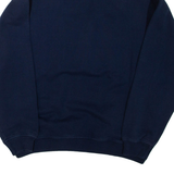 Mens Sweatshirt Blue 1/4 Zip M