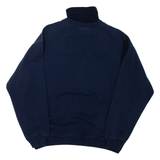 Mens Sweatshirt Blue 1/4 Zip M