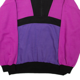 Womens Sweatshirt Pink 1/4 Zip S