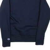 CHAMPION Womens Sweatshirt Blue Crew Neck S