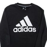 ADIDAS Mens Sweatshirt Black Crew Neck S
