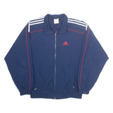 ADIDAS Mesh Lined Mens Track Jacket Blue S