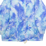 Womens Jacket Blue Crazy Pattern XL