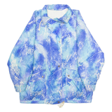 Womens Jacket Blue Crazy Pattern XL