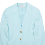 SECENDO Womens Blazer Jacket Blue L