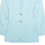 SECENDO Womens Blazer Jacket Blue L