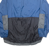 EQUIPE Mens Anorak Jacket Blue Hooded M