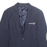 Mens Blazer Jacket Blue L