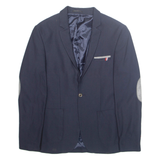 Mens Blazer Jacket Blue L