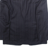 Mens Blazer Jacket Blue Striped L