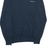 BEN SHERMAN Mens Jumper Blue Tight Knit M