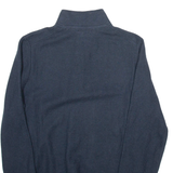 MASSIMO DUTTI Mens Jumper Blue 1/4 Zip Tight Knit XL