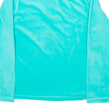 REGATTA Womens Fleece Blue 1/4 Zip Tight Knit UK 12