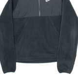 NIKE Mens Fleece Black 1/2 Zip Tight Knit XS