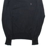 DIESEL Womens Jumper Black Tight Knit Wool M