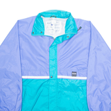 AQUA GUARD Mens Rain Jacket Blue Hooded 2XL